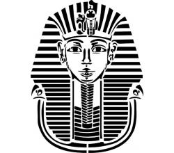 stencil Schablone Tutanchamun